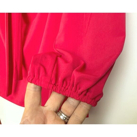 Michael Kors Womens Pink Cold Shoulder Keyhole Neck Long Sleeve Blouse Sz M New - Picture 3 of 9